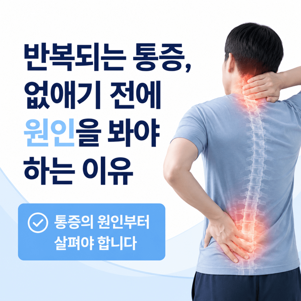 대전 탄방동 통증의학과 | 반복되는 통증, 원인부터 봐야 하는 이유