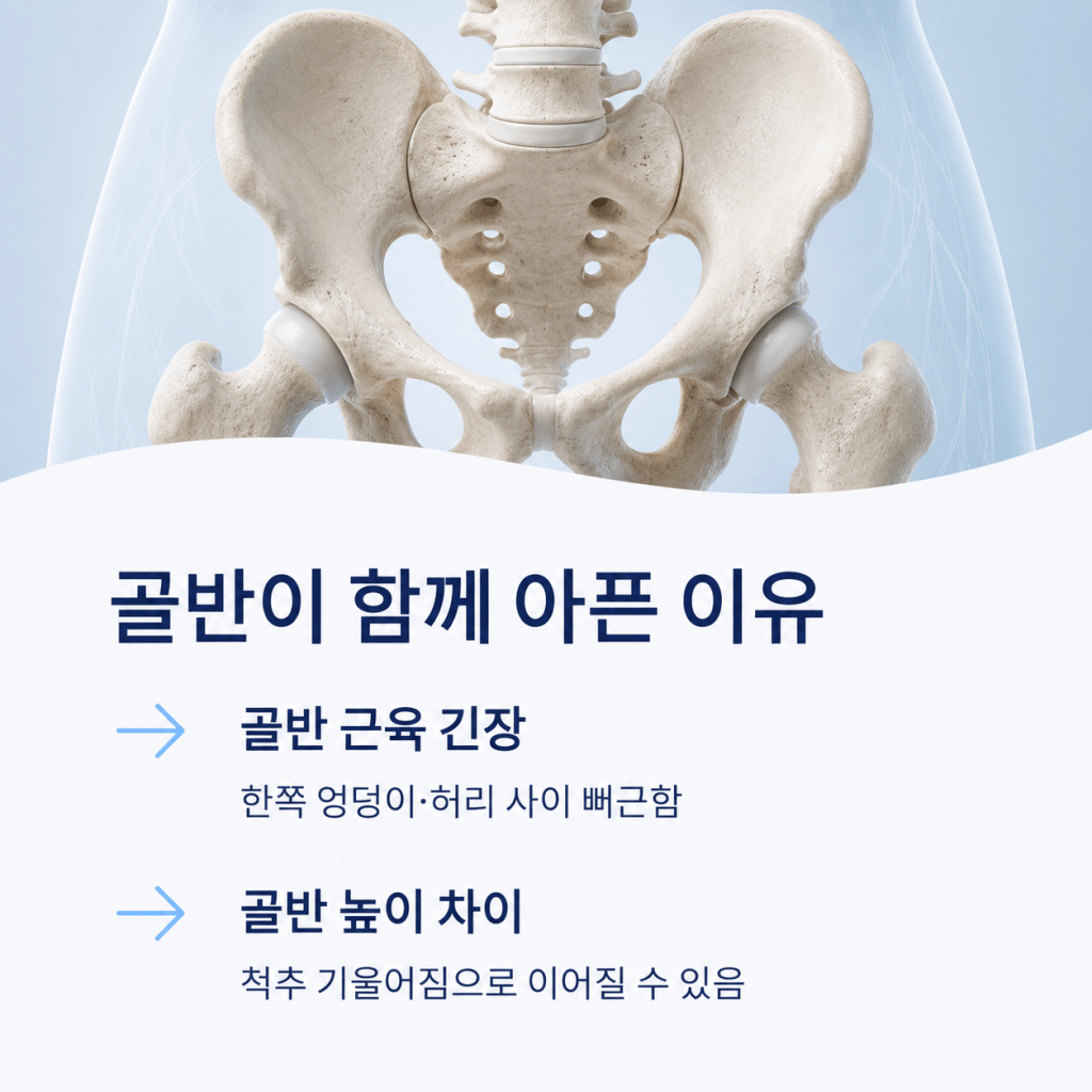 숭실대입구역 허리통증에서 골반 통증과 골반 높이 차이를 확인하는 이유