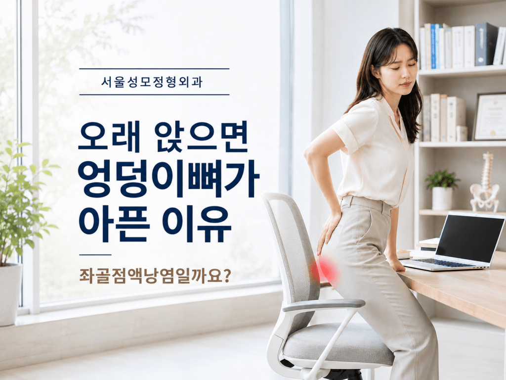 포일동 정형외과 오래 앉을 때 엉덩이뼈 통증 안내