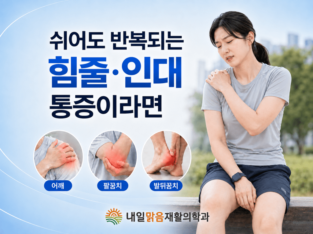 솔샘역 체외충격파 치료와 반복되는 힘줄 인대 통증 안내