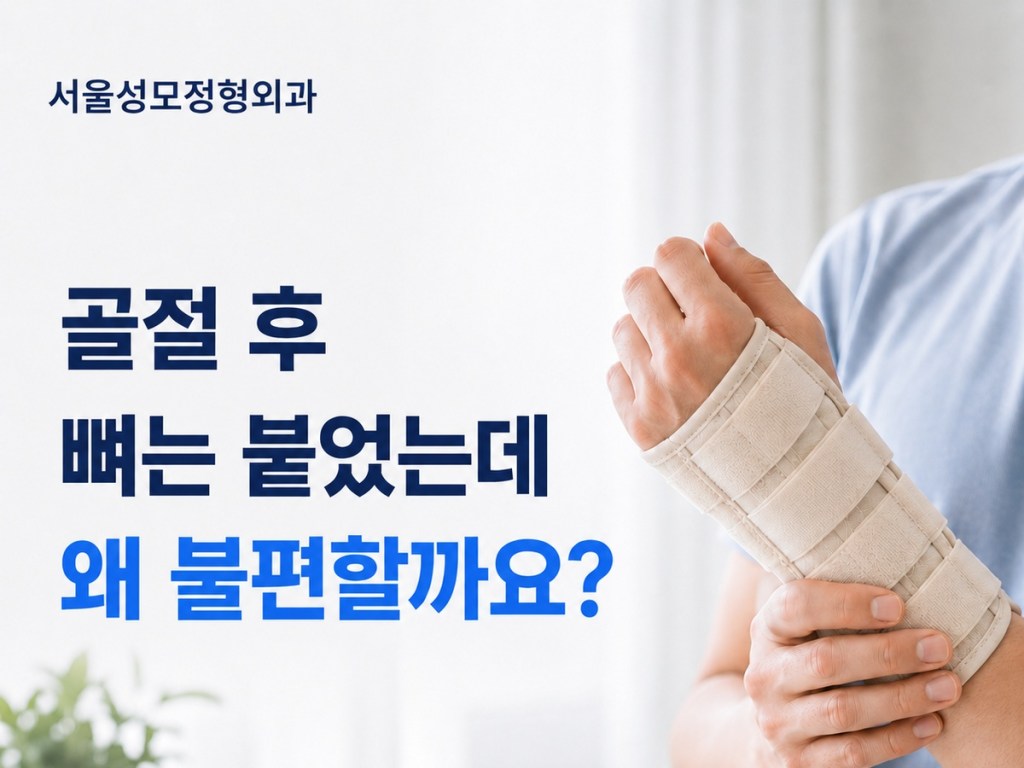 범계동 인근 의왕 내손동 서울성모정형외과 골절 후 손목 불편감 안내 이미지