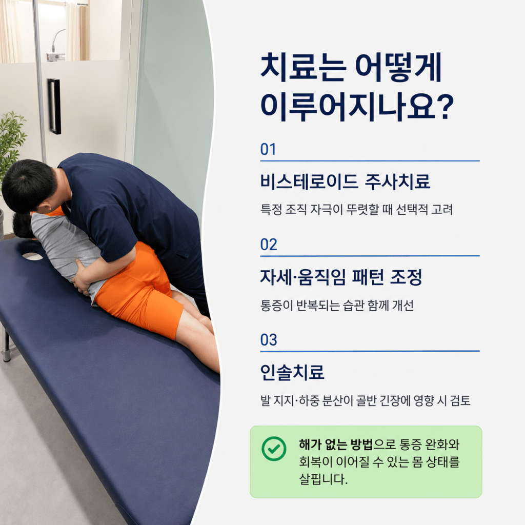 내일맑음재활의학과 허리 골반 고관절 연결 확인