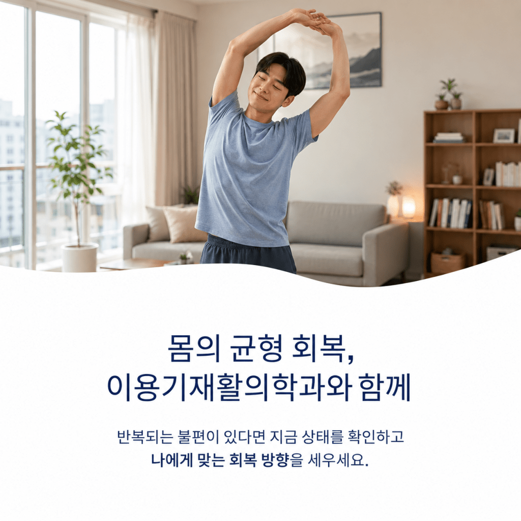 이용기재활의학과와 함께 반복되는 몸의 불편과 균형 회복 방향 안내