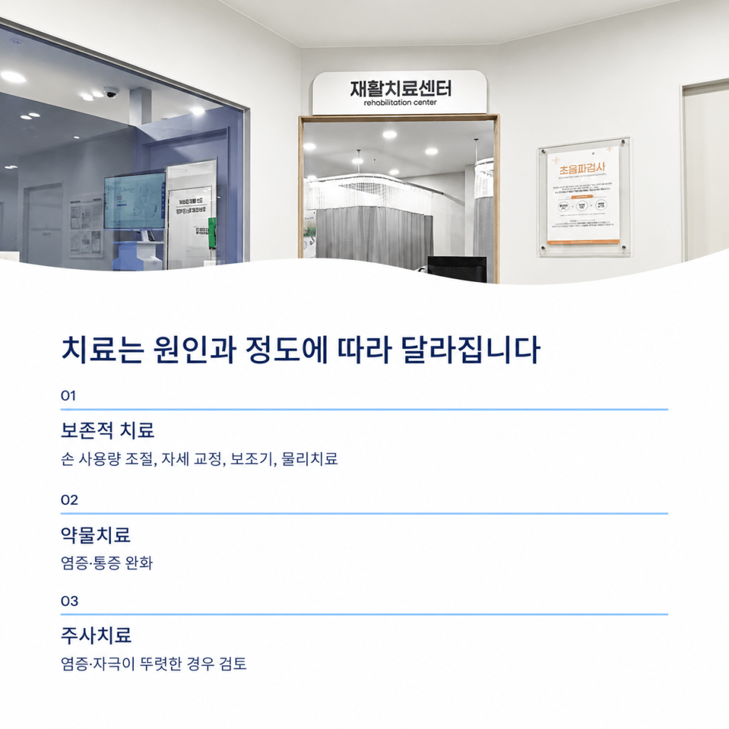 사월동 통증의학과 손목터널증후군 방아쇠수지 치료 방향 안내
