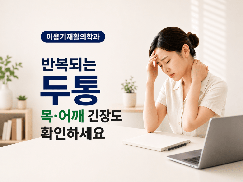 유성구 이용기재활의학과 반복되는 두통과 목·어깨 긴장 원인 안내 이미지